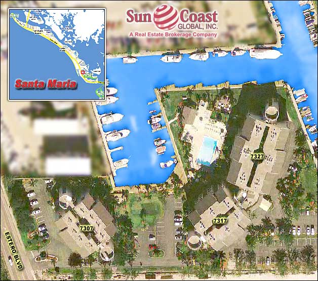 Santa Maria Resort Condo Overhead Map